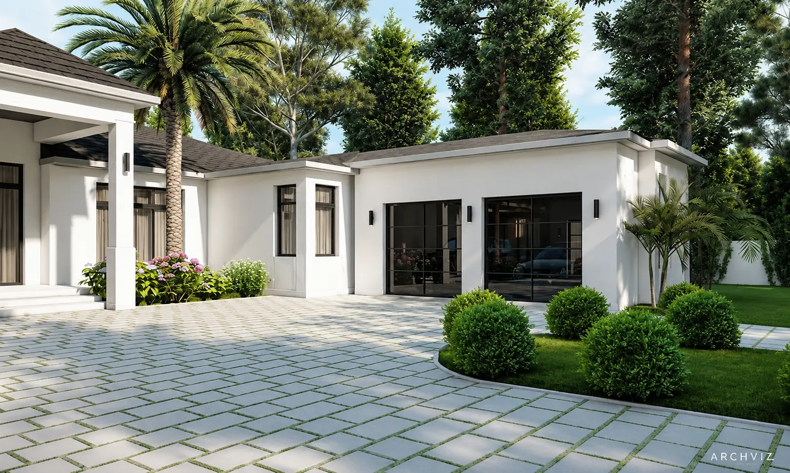 Exterior Entrance Design - Architecture Visualization visualization screenshot 1